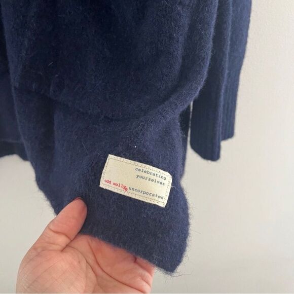 Odd molly 588 Men Sweater wool alpaca Size 4 long sleeve zip up oversized - Picture 3 of 14